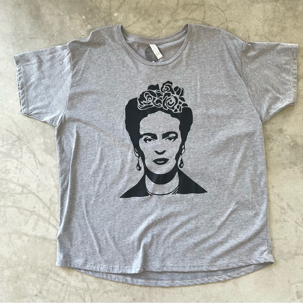 Frida Kahlo Grey Tshirt